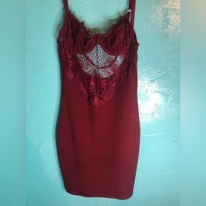 Small fashion Nova burgundy mini dress